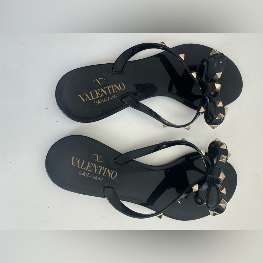 Valentino Garavani ROCKSTUD RUBBER SLIPPER 38 - Picture 8 of 11